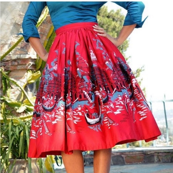 Venice retro pinup skirt - Picture 3 of 7